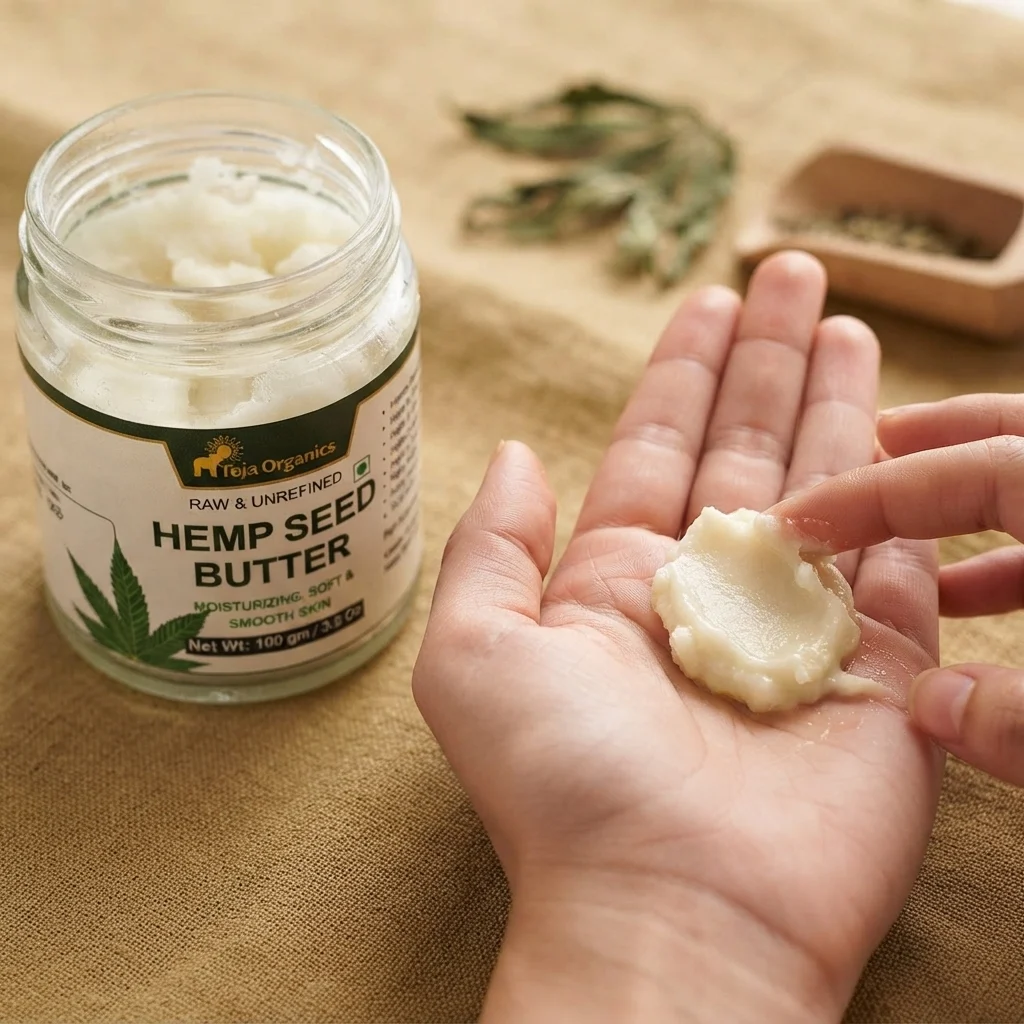 Hemp Seed Butter 100g | Deep Moisturizing Body Butter | Skin Nourishment, Dry Skin Repair, Soft & Smooth Skin | Rich Hydration | No Parabens, No Sulphates