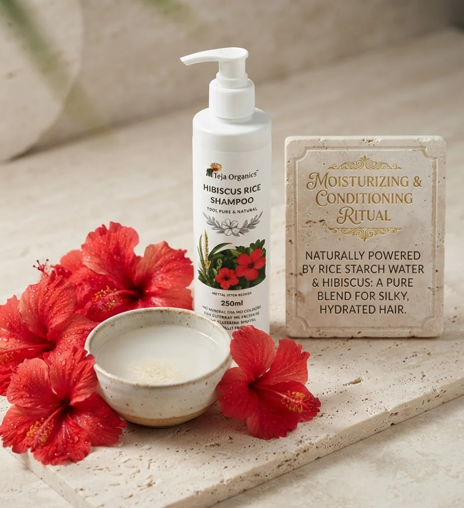 hibiscus-rice-shampoo-gallery3-1784368917419.webp Hibiscus Rice Shampoo 250 ml | Rice Water Enriched with Hibiscus | Moisturises & Nourishes | Natural Conditioner
