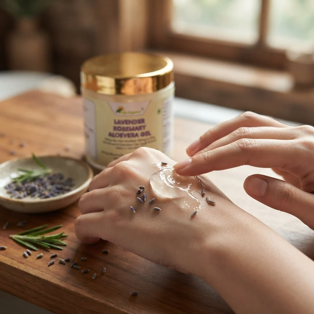 Lavender Rosemary Aloe Vera Gel 100g | Moisturizes & Nourishes the Scalp & Root |  No Parabens, No Sulphates