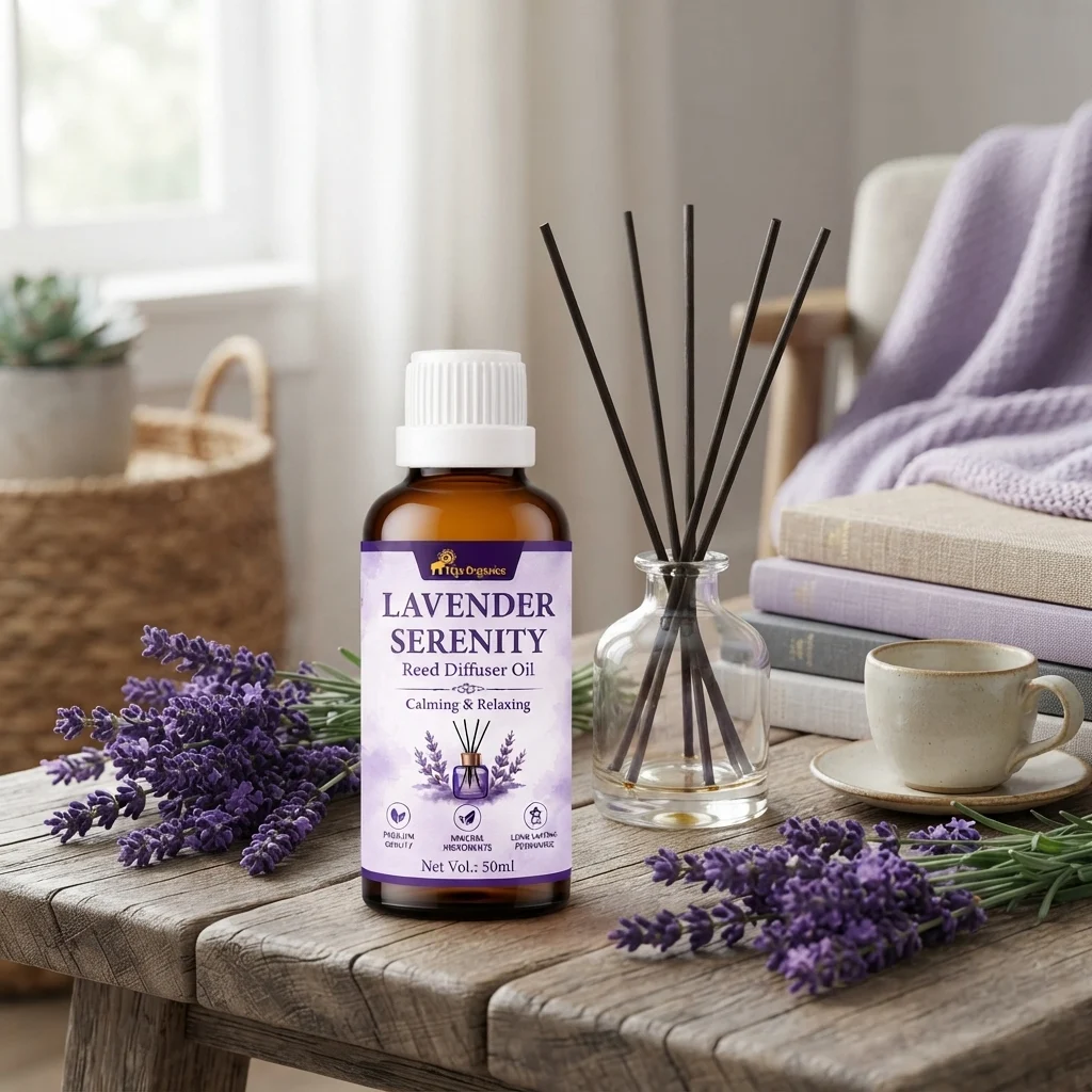 Lavender Serenity Reed Diffuser Oil 50ml | Calming & Relaxing | Unwind | Breathe Deeply | Inspired by Nature | Crafted for Wellbeing