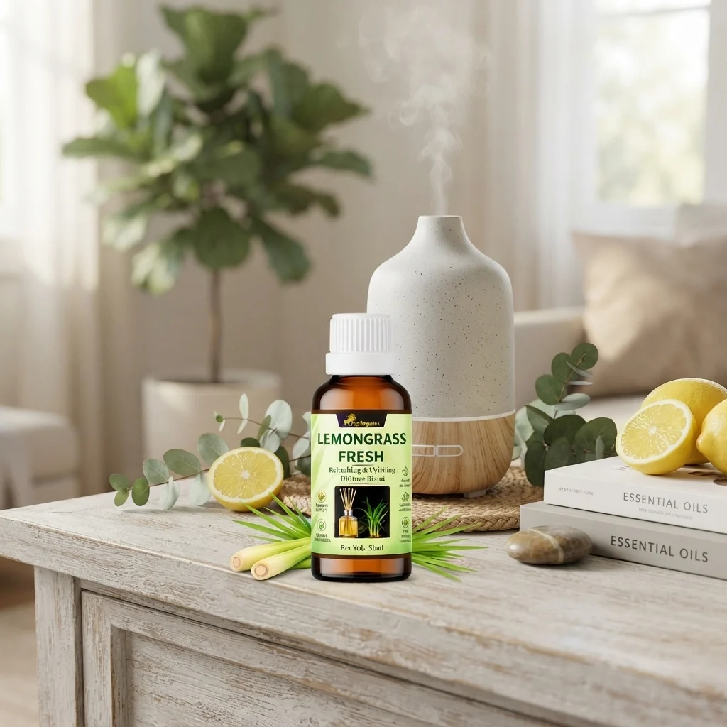 Lemon Grass Fresh Reed Diffuser Oil 50ml |Refresh | Energize | Revitalize | Inspired by Nature | Crafted for Wellbeing.