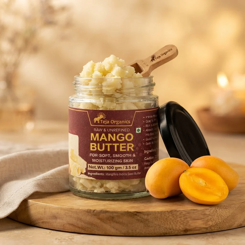 Mango Butter 100g | Deep Moisturizing Body Butter | Skin Softening, Repair & Hydration | Dry Skin Care | No Parabens, No Sulphates