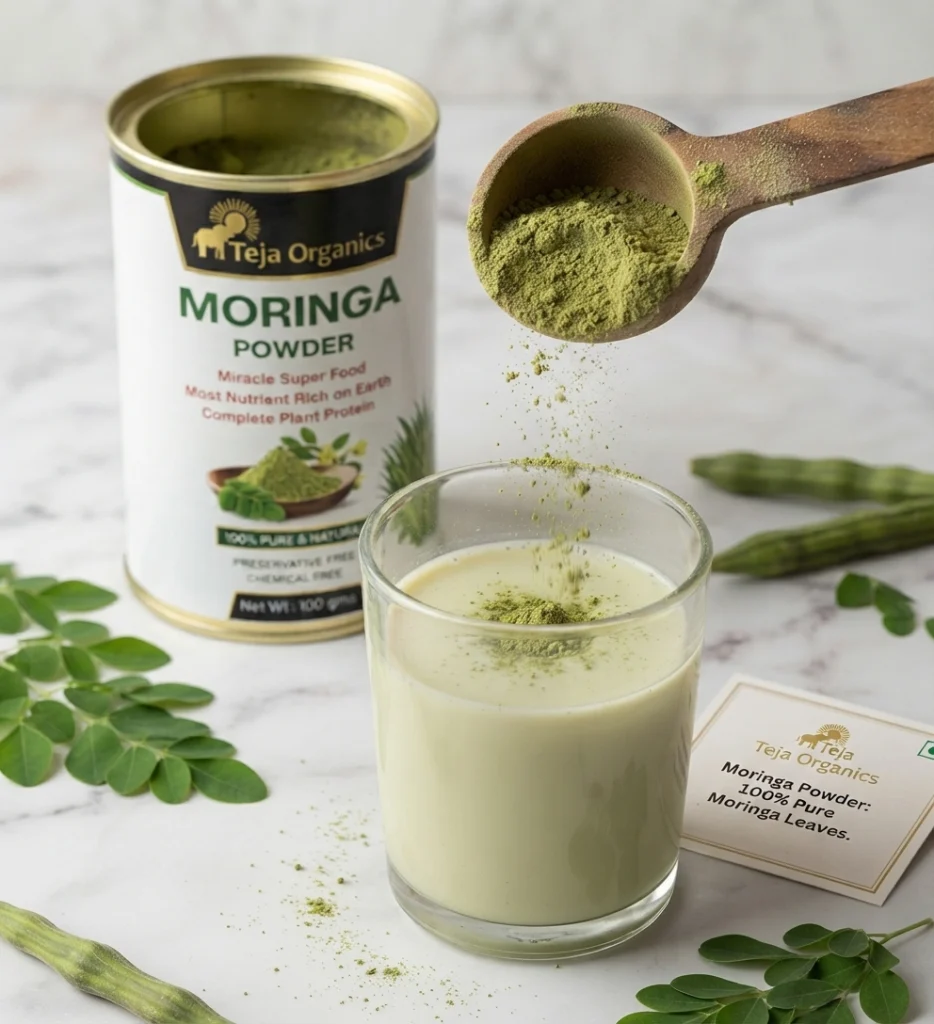 Moringa Powder | Natural Superfood India | Rich in Vitamins, Minerals & Plant Protein | Supports Immunity, Energy & Diabetes Management