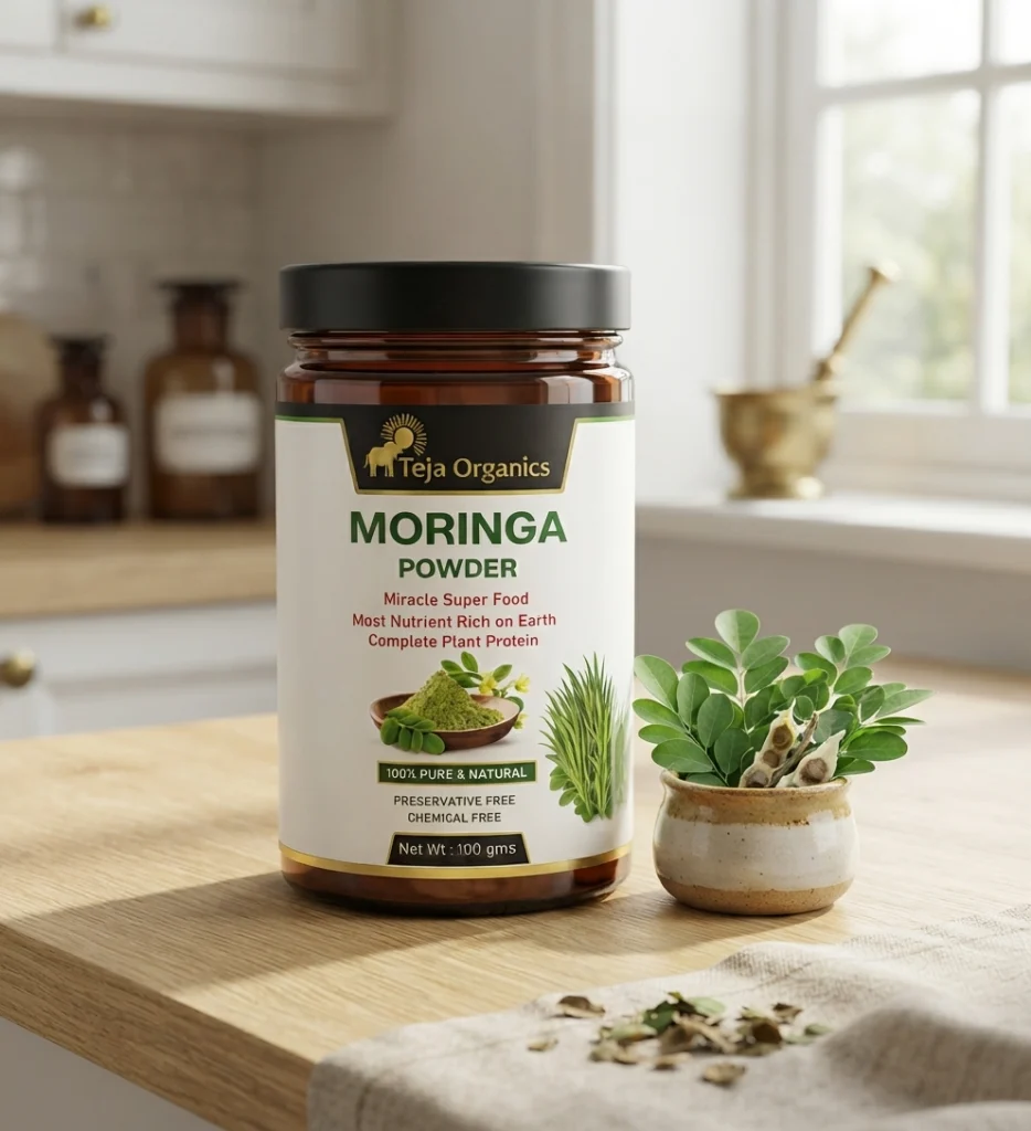 Moringa Powder | Natural Superfood India | Rich in Vitamins, Minerals & Plant Protein | Supports Immunity, Energy & Diabetes Management