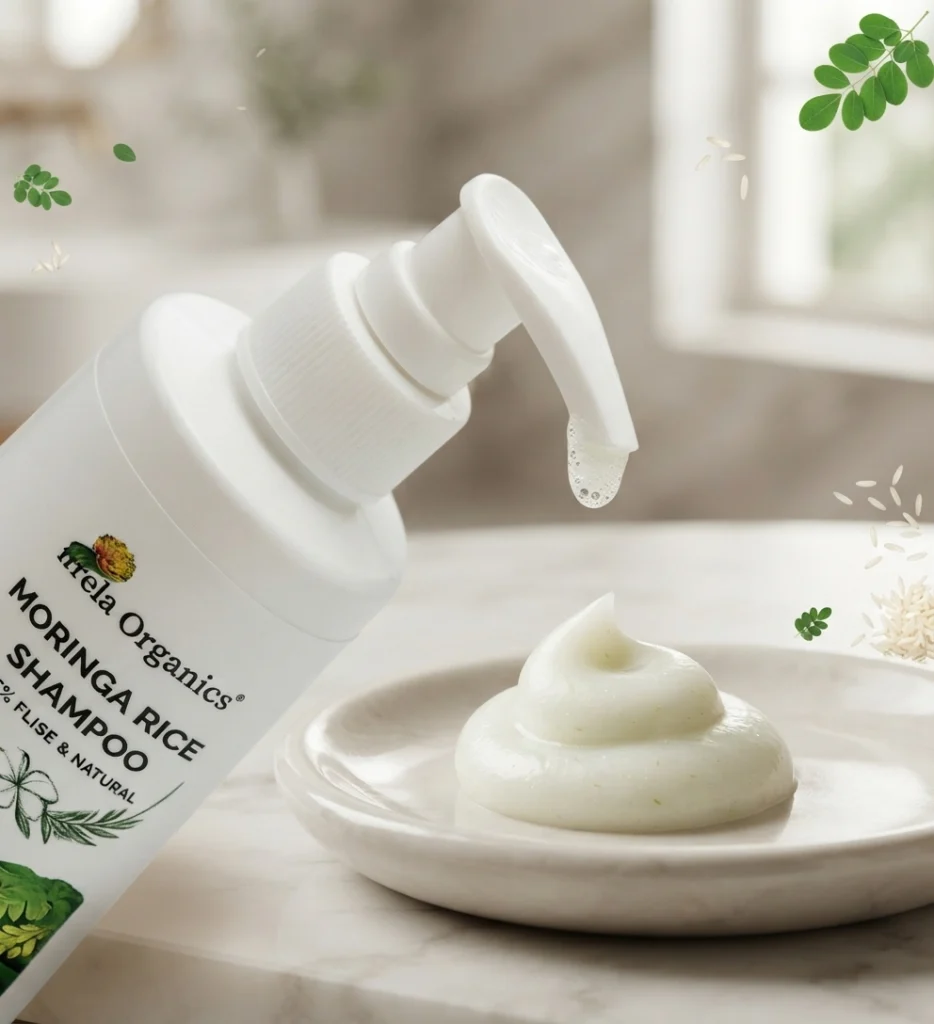 moringa-rice-shampoo-gallery1-1784368937223.webp Moringa Rice Shampoo 250 ml | Blend of moringa and rice extract | Enriched with Moringa | Hydrates & Moisturizes | Natural Conditioner