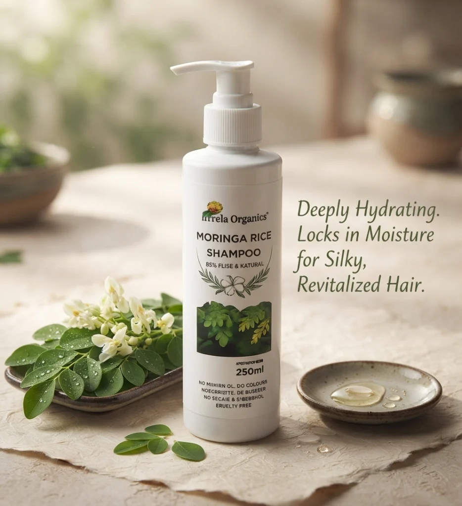 moringa-rice-shampoo-gallery3-1784368980930.webp Moringa Rice Shampoo 250 ml | Blend of moringa and rice extract | Enriched with Moringa | Hydrates & Moisturizes | Natural Conditioner