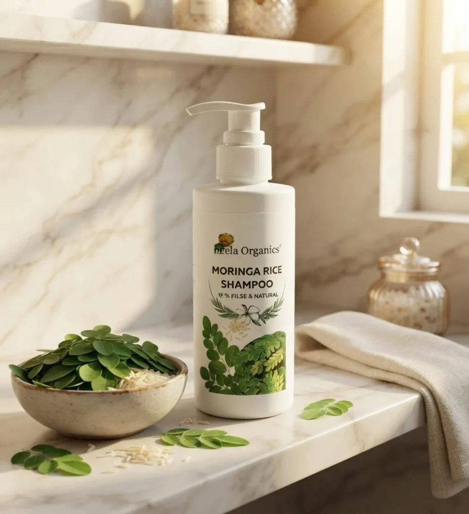 moringa-rice-shampoo-hero-1784369034437.webp Moringa Rice Shampoo 250 ml | Blend of moringa and rice extract | Enriched with Moringa | Hydrates & Moisturizes | Natural Conditioner