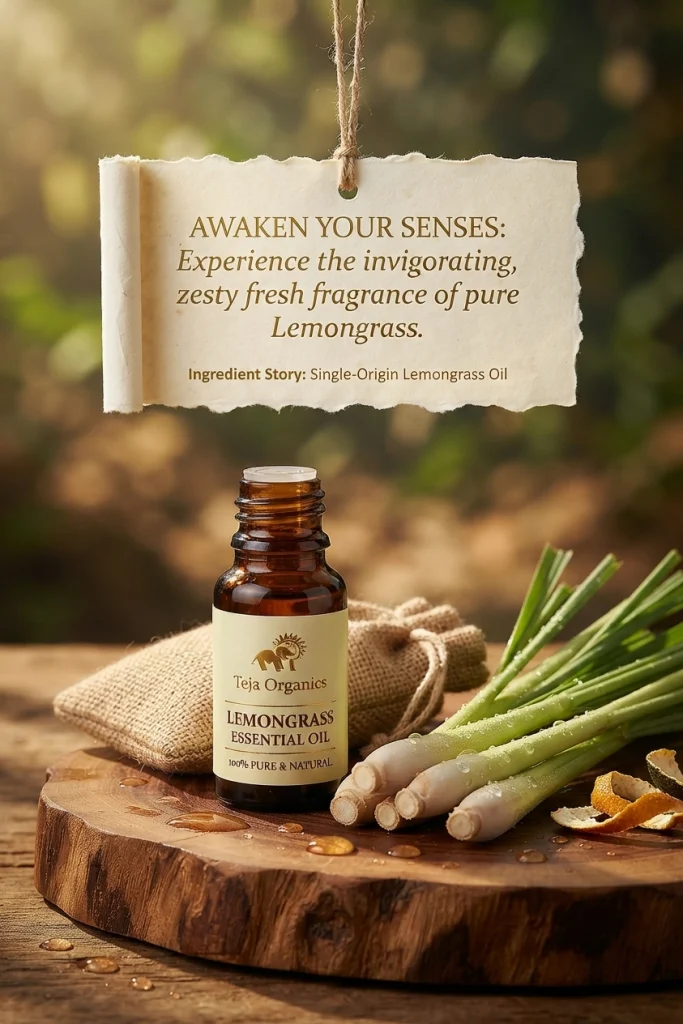 Natural Car Fragrance Lemongrass
