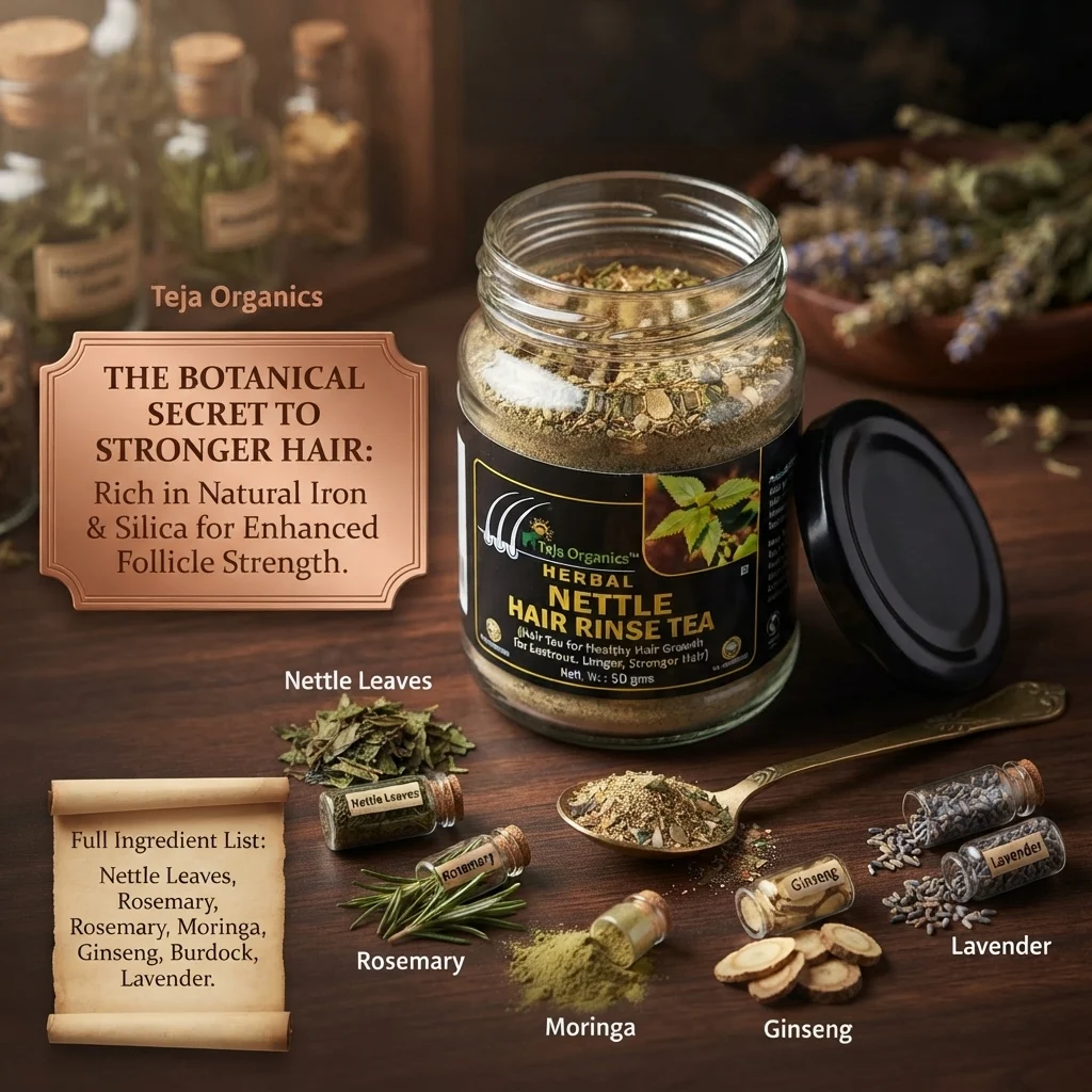Nettle Hair Rinse 50g | Herbal Hair Care | Rich in iron, silica, and antioxidants | Reduce hair fall | Support hair strength