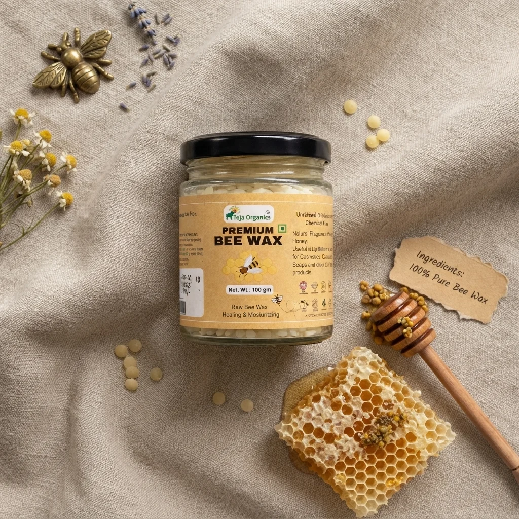 Premium Beewax 100g |Pure Natural Beeswax  |  Skincare, Lip Care | No Chemicals, No Additives