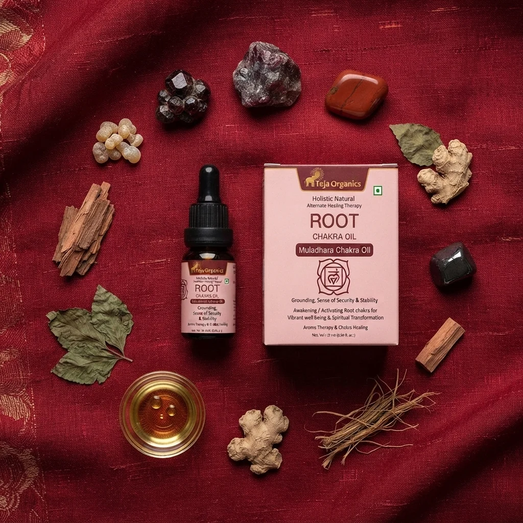 root-chakra-oil-gallery4-1784366334516.webp Root Chakra Oil (Muladhara Chakra) 15 ml | Aromatherapy Essential Oil Blend for Grounding, Sense of Security & Stability | External Use