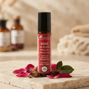 rose-roll-on-hero Rose Roll-On 10 ml | Rose Essential Oil Roll On | Floral Fragrance | Supports Relaxation | Skin Hydration | Mood Lifting