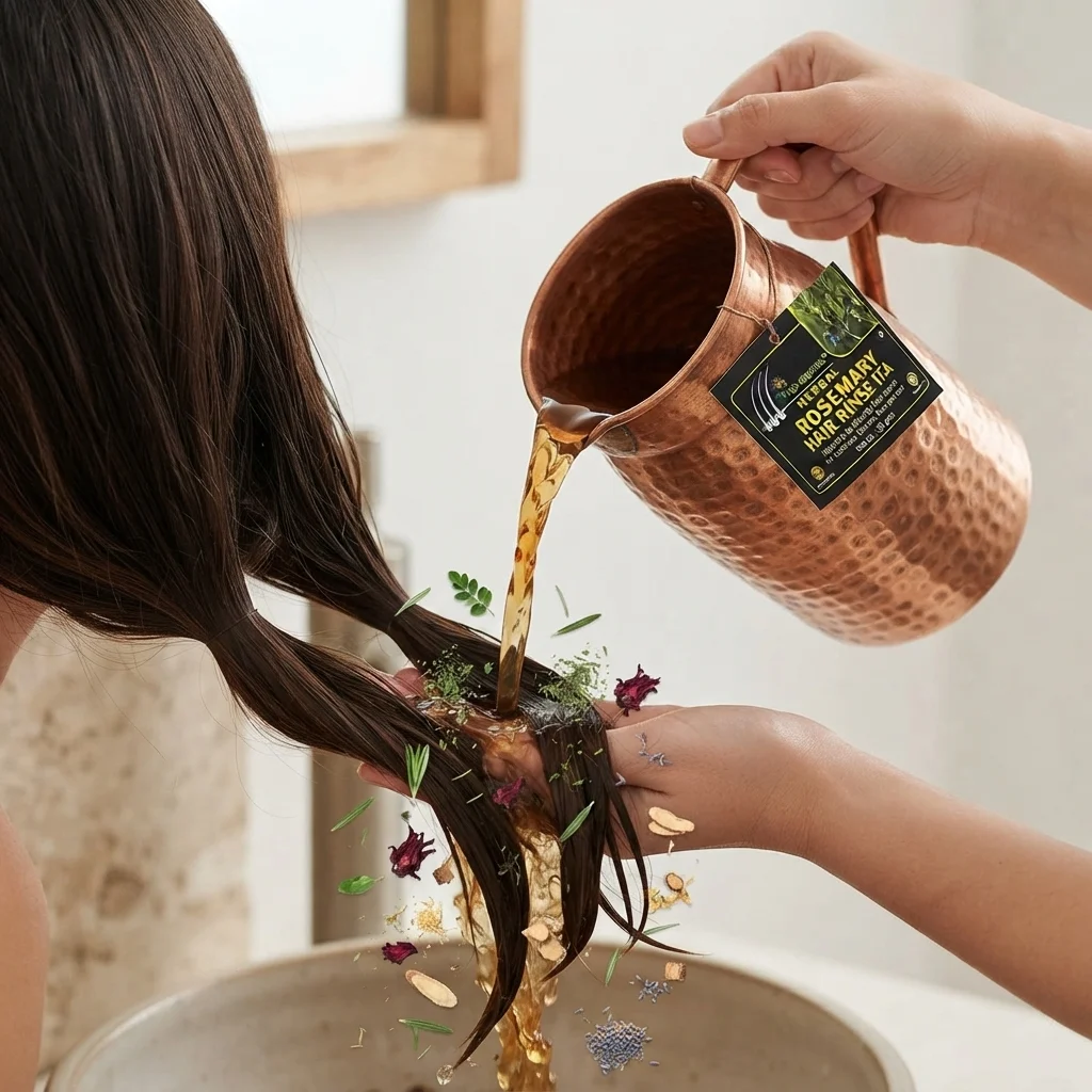 Rosemary Hair Rinse Tea 50g | Herbal Hair Care |  Scalp Stimulation |  Strengthens Roots | Reduces Hair Fall | Hair Growth | Adds Shine |  No Chemicals