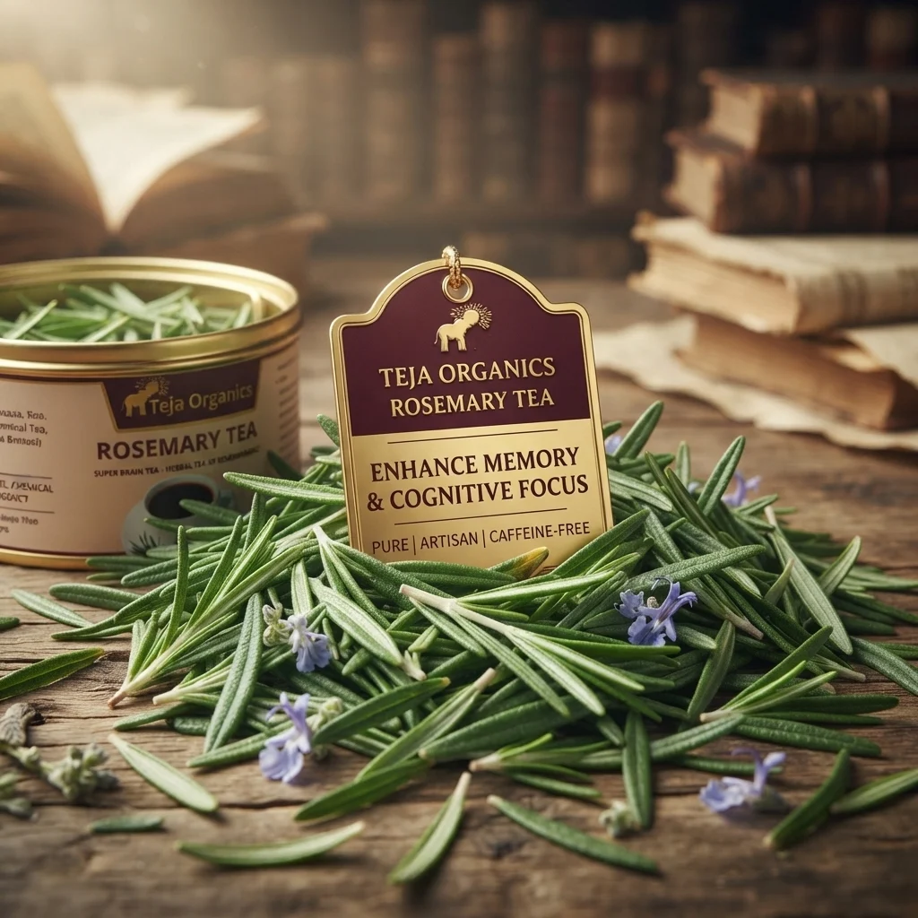 Rosemary Tea 50gm | 100% Pure Rosemary Leaves | Super brain tea - Herbal tea of  Remembrance | Supports Memory | Concentration, Focus, and Cognitive performance