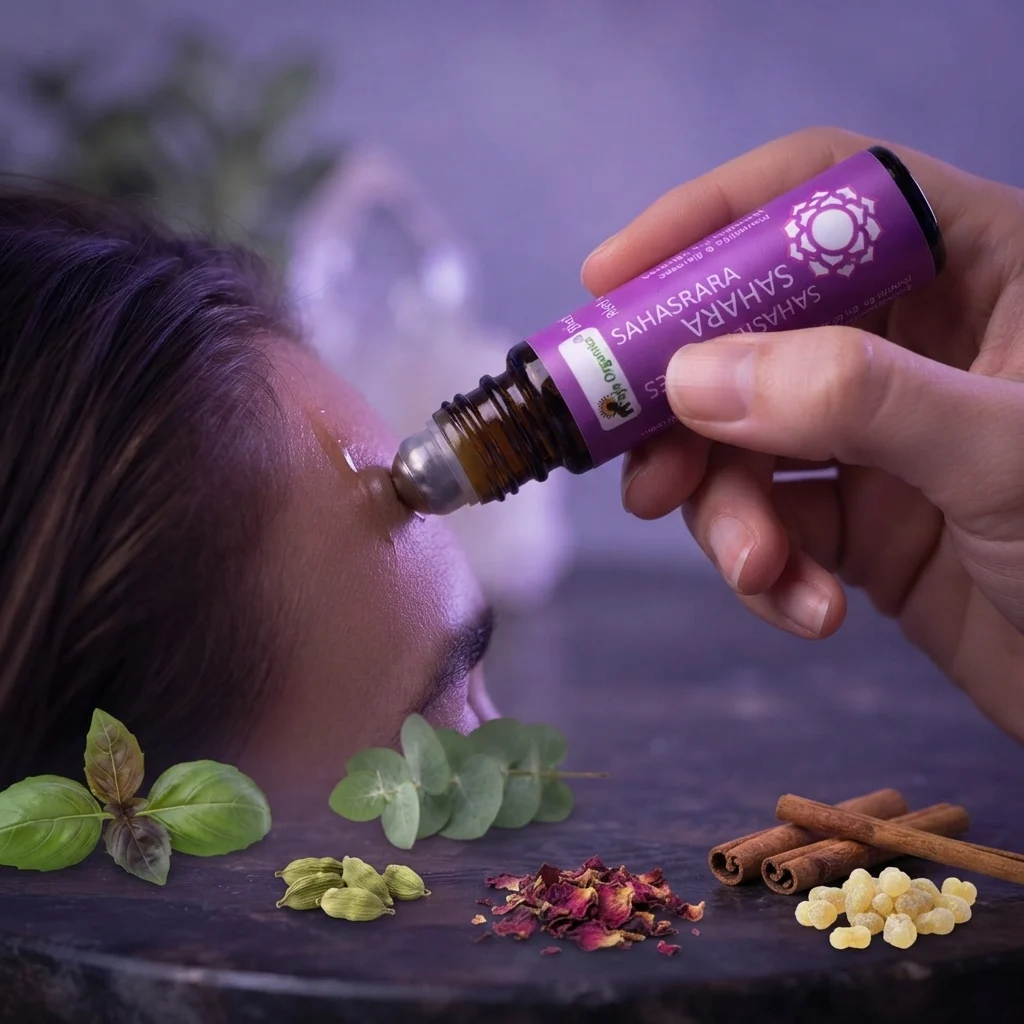 sahasrara-chakra-rollon-gallery2-1784366688796.webp Sahasrara Chakra Roll-On (Crown Chakra) 10 ml | Aromatherapy Roll-On for Bliss, Enlightenment, Pure Consciousness & Divine Love | External Use