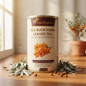 sea-buckthorn-leaves-tea-hero-1784371323295.webp Sea Buckthorn Leaves Tea 50 gm | 100% Pure Herbal Tea | Caffeine Free | Antioxidant Rich | Supports Immunity Skin Health Digestion