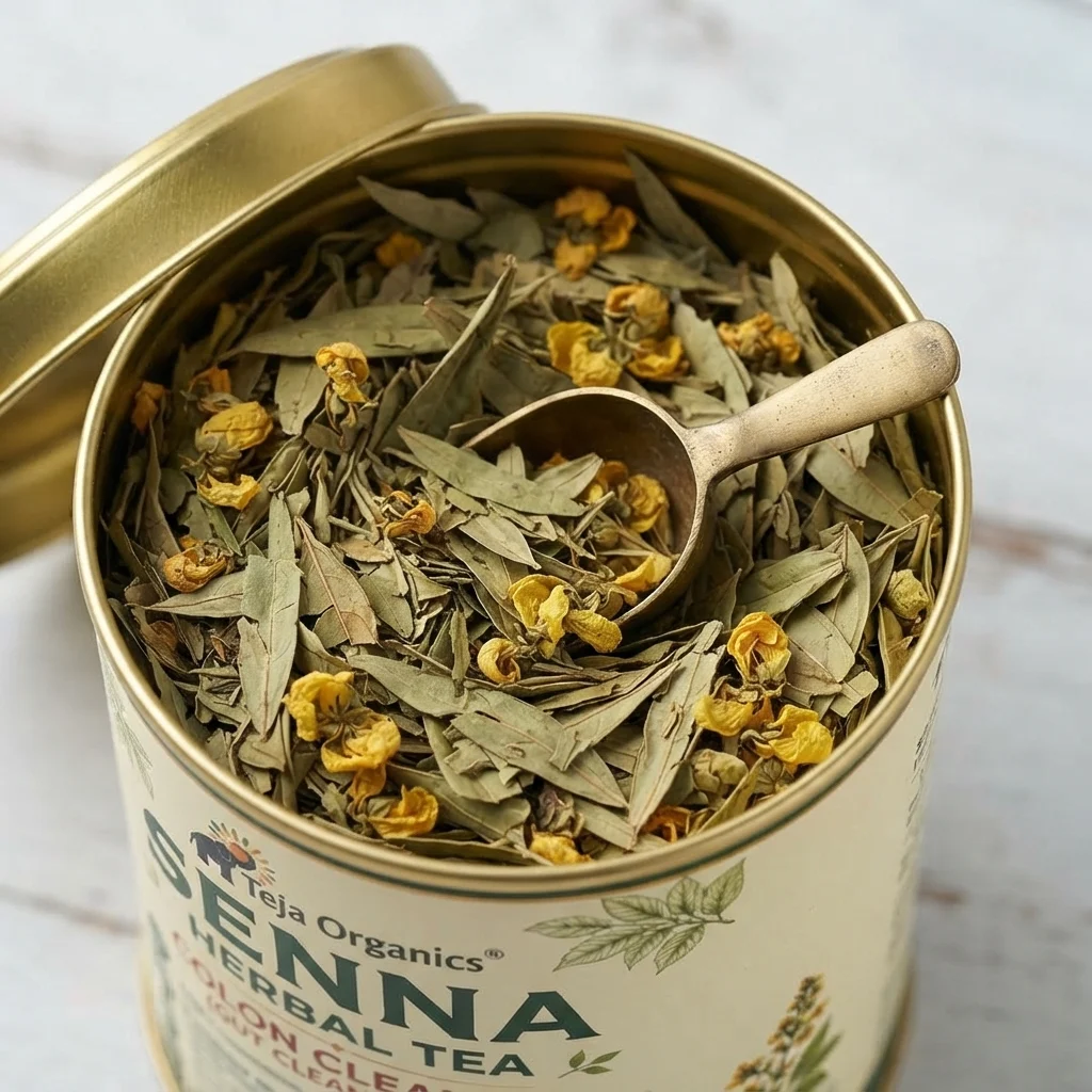 senna-tea-gallery1-1784371097555.webp Senna Tea 50 gm | 100% Pure Senna Leaves | Caffeine Free Herbal Tea | Traditionally Used for Digestive Regularity & Constipation | Colon Cleanser