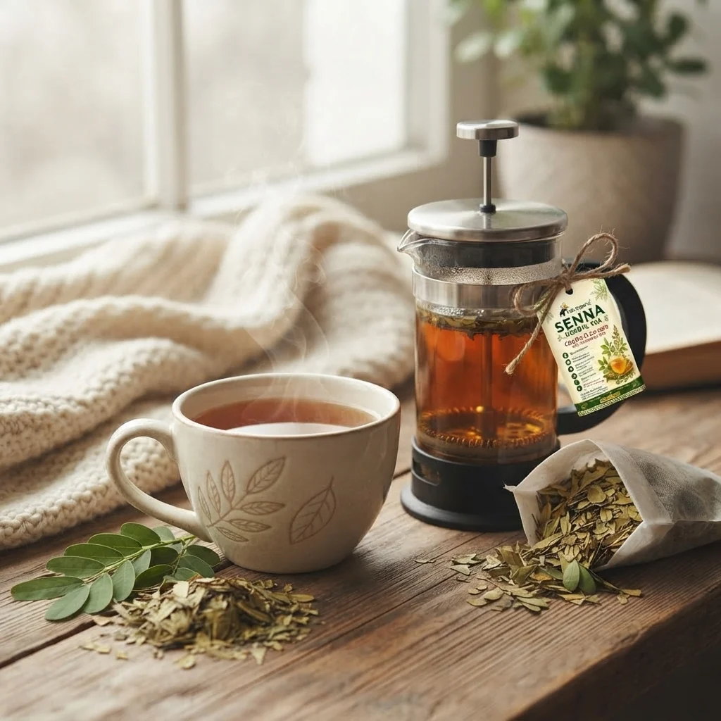 senna-tea-gallery2-1784371101315.webp Senna Tea 50 gm | 100% Pure Senna Leaves | Caffeine Free Herbal Tea | Traditionally Used for Digestive Regularity & Constipation | Colon Cleanser