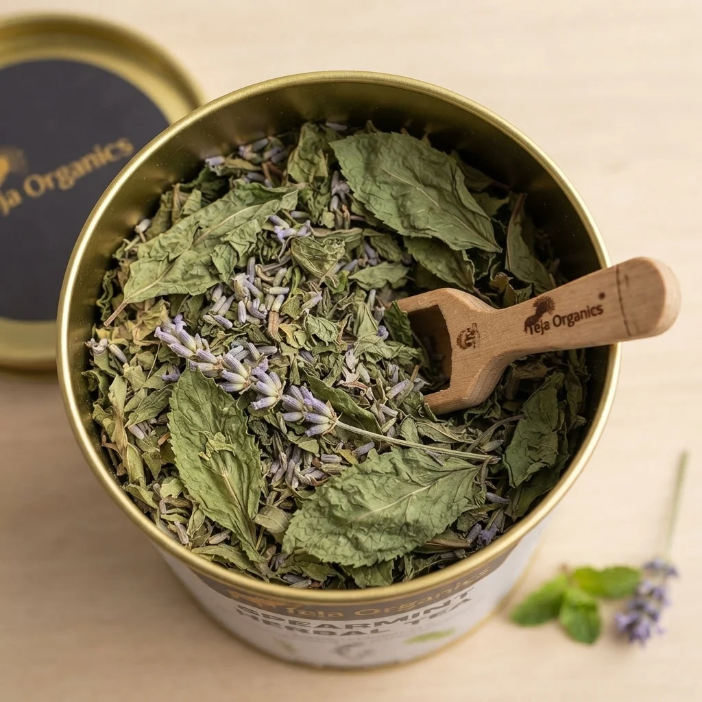 Spearmint Tea 50 gm | Women Health Tea, Excellent Remedy for SM PCOS/PCODS | Helps to stop painful menstrual cramps boost energy | Helps cure ovarian dysfunction |  Regulates menstrual cycle.
