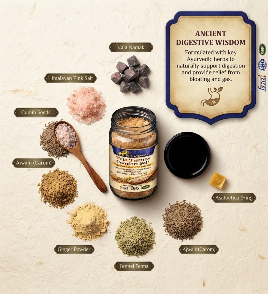 Teja Tummy Comfort Salt | Digestive & Gas Relief