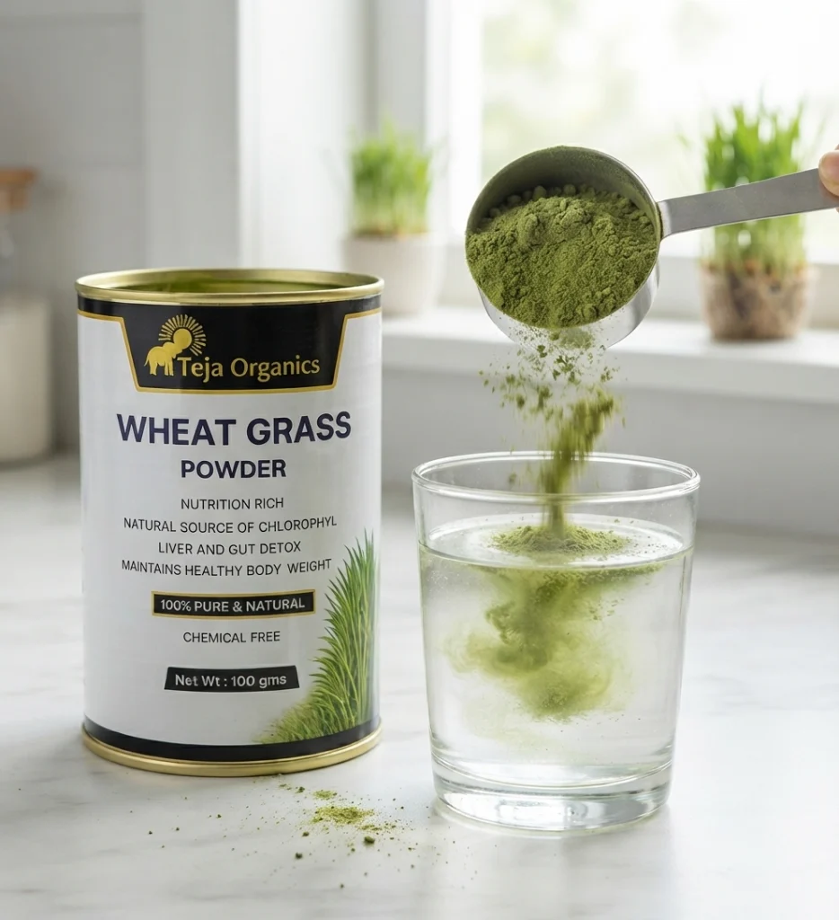wheat-grass-powder-gallery2-1784370926917.webp Wheat Grass Powder | 100% Natural Superfood | Rich in Chlorophyll, Vitamins & Minerals | Supports Daily Nutrition & Wellness | Herbal Green Powder