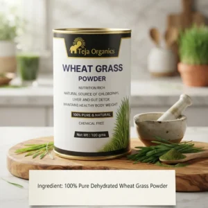 Wheat Grass Powder | 100% Natural Superfood | Rich in Chlorophyll, Vitamins & Minerals | Supports Daily Nutrition & Wellness | Herbal Green Powder