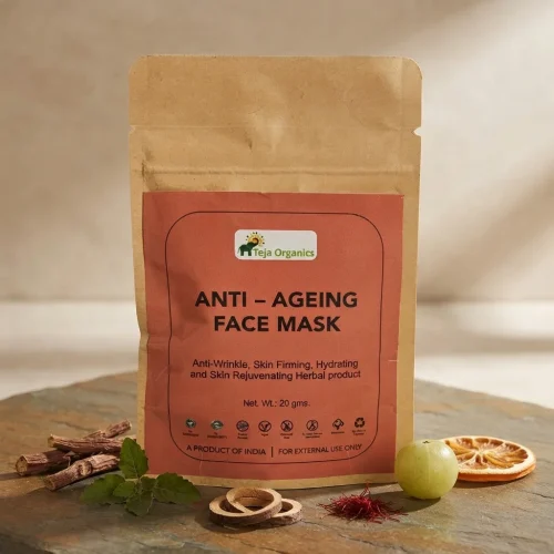 Ant-Ageing Face Mask | Anti-wrinkle, Skin Firming, Hydrating & Skin Rejuvenating herbal product (Pack of 3)