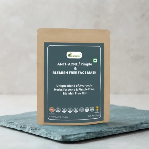 Anti-Acne/Pimple & Blemish Free Face Mask | Unique Blend of Ayurvedic Herbs for Acne & Pimple Free, Blemish Free Skin (Pack of 3)