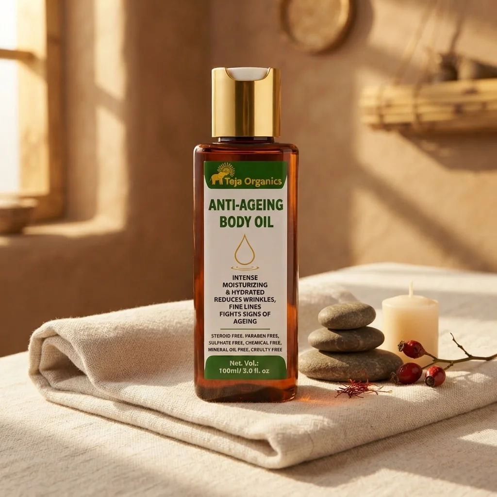 Anti-Ageing Body Oil 100ml | Intense Moisturizing | Hydrating | Reduces Wrinkles, Fine Lines | Fights Signs of Ageing | Firms up skin | Radiant, Glowing & Youthful skin.