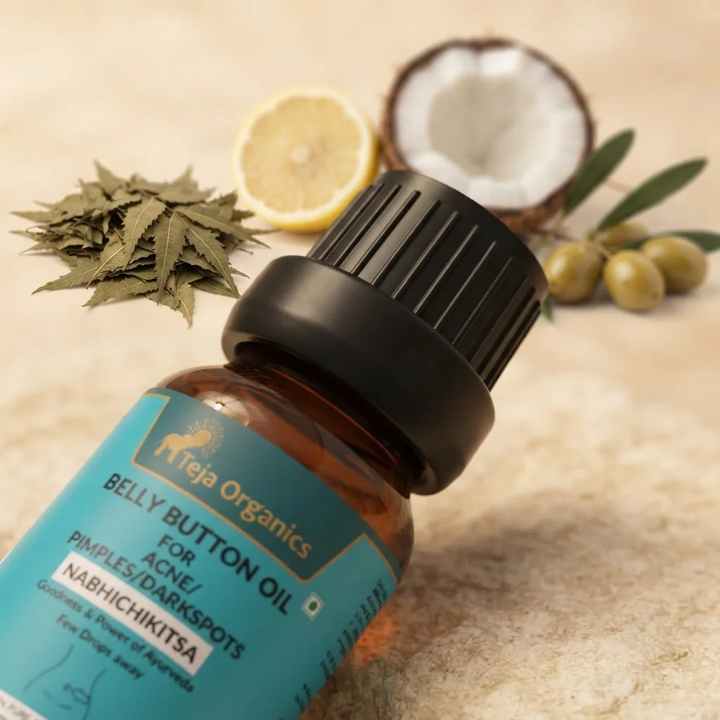 belly-button-oil-for-acne-gallery1-candidate-1786043623 Belly Button Oil for Acne Pimples Dark Spots 15 ml | Nabhi Oil Herbal Blend | Support clear skin, reduce blemishes, and improve skin texture.