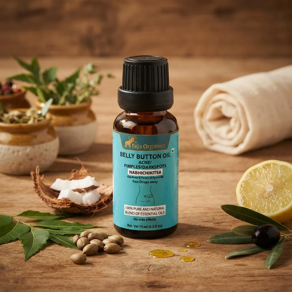 belly-button-oil-for-acne-gallery4-candidate-1786043633 Belly Button Oil for Acne Pimples Dark Spots 15 ml | Nabhi Oil Herbal Blend | Support clear skin, reduce blemishes, and improve skin texture.