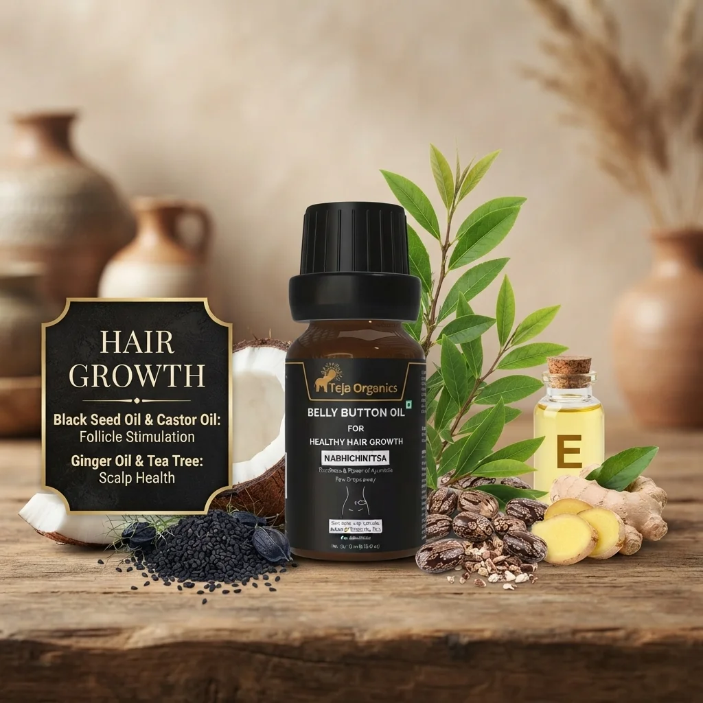 Belly Button Oil for Healthy Hair Growth 15 ml | Nabhi Oil Herbal Blend | Supports Hair Strength | Shine & Nourishment