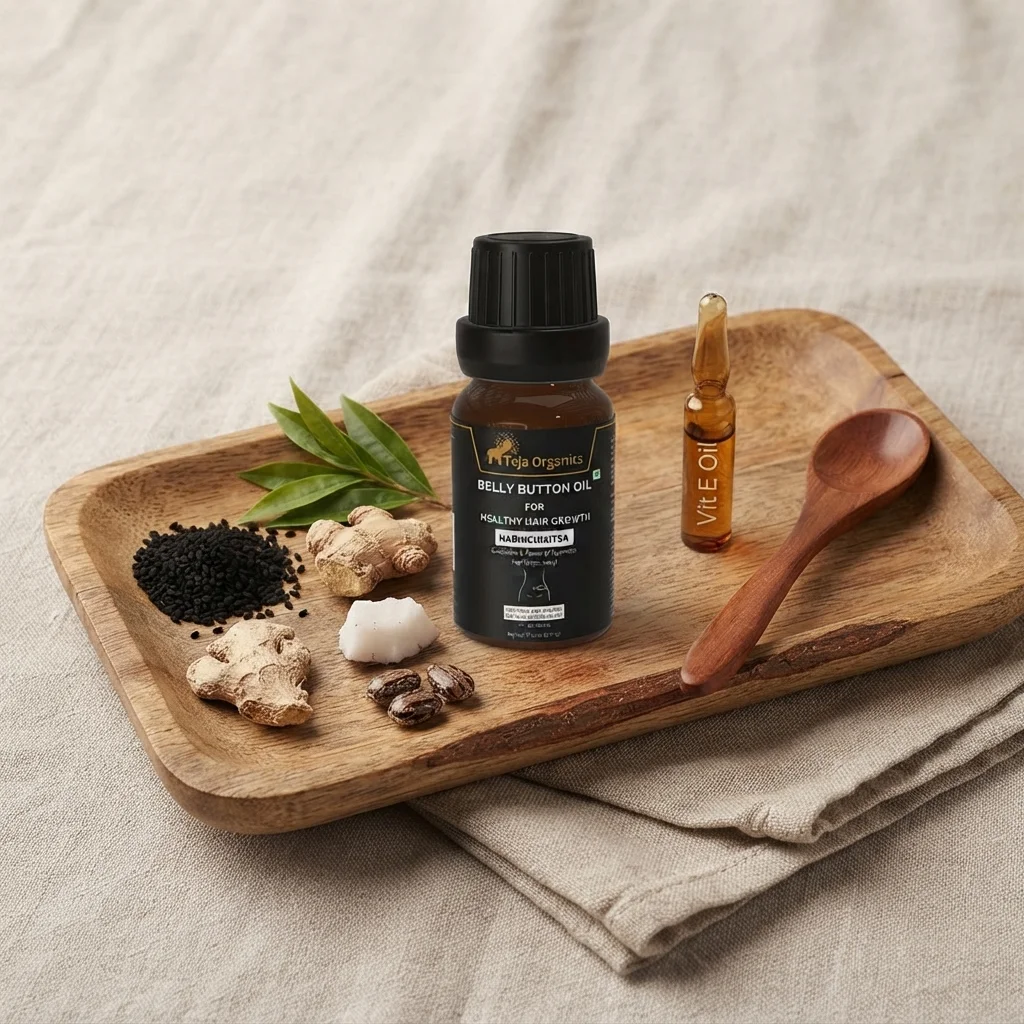 Belly Button Oil for Healthy Hair Growth 15 ml | Nabhi Oil Herbal Blend | Supports Hair Strength | Shine & Nourishment