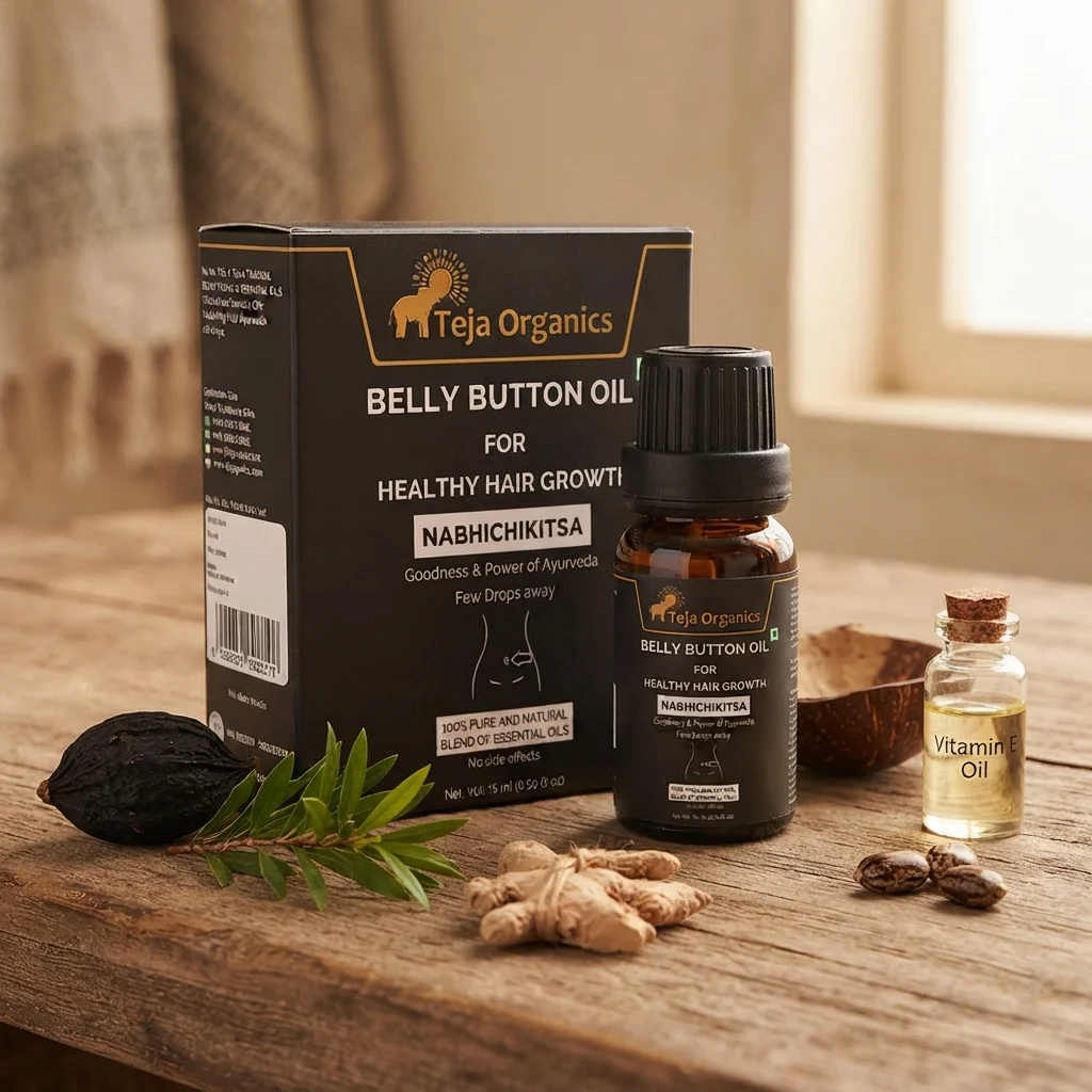 Belly Button Oil for Healthy Hair Growth 15 ml | Nabhi Oil Herbal Blend | Supports Hair Strength | Shine & Nourishment