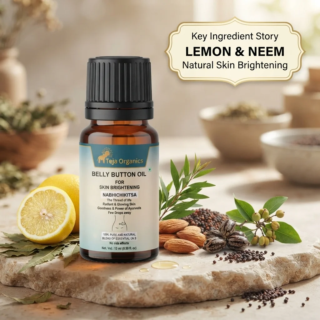 belly-button-oil-for-skin-gallery2-candidate-1786045317 Belly Button Oil for Skin Brightening 15 ml | Moisturizing | Nabhi Oil Herbal Blend | Clear, radiant, and brighter-looking skin.