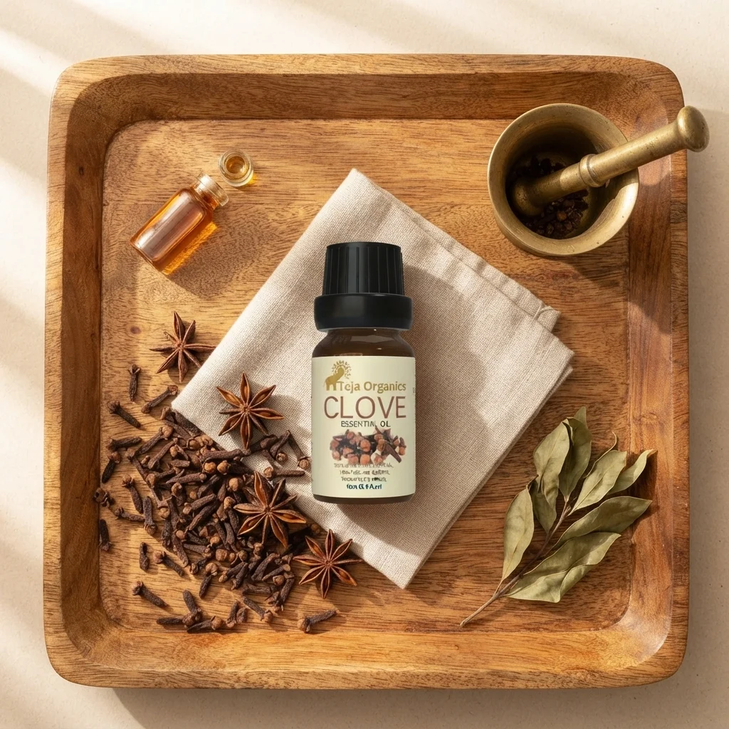 clove-eo-gallery3-candidate-1786015829 Clove Essential Oil 15ml | 100% Pure Natural Oil | Strong Spicy Aroma | Energizing and warming fragrance | Dental Care | Pain Relief Skin & Hair | Aromatherapy | Diffuser | Home wellness products