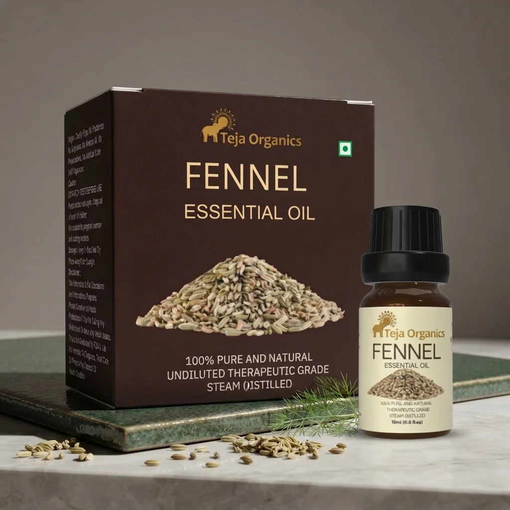 Fennel Essential Oil 15ml | Gentle, Aromatic & Calming | Digestive support | Relief from flatulence & Constipation | Reduces bad breath | Skin care, Hair care | Aromatherapy