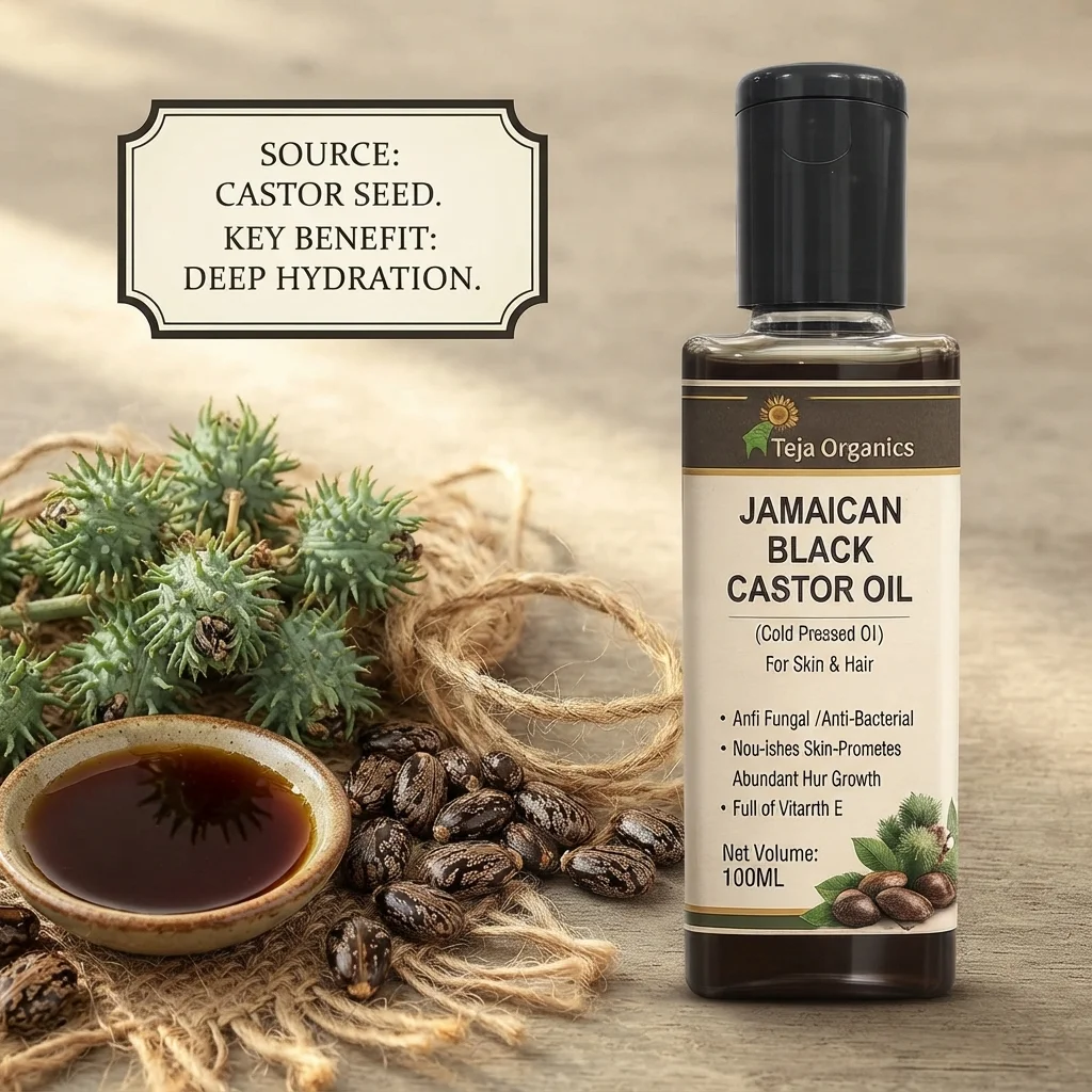 Jamaican Black Castor Oil | Cold-pressed Unrefined | Skin & Hair Care |  Full of Vitamin E