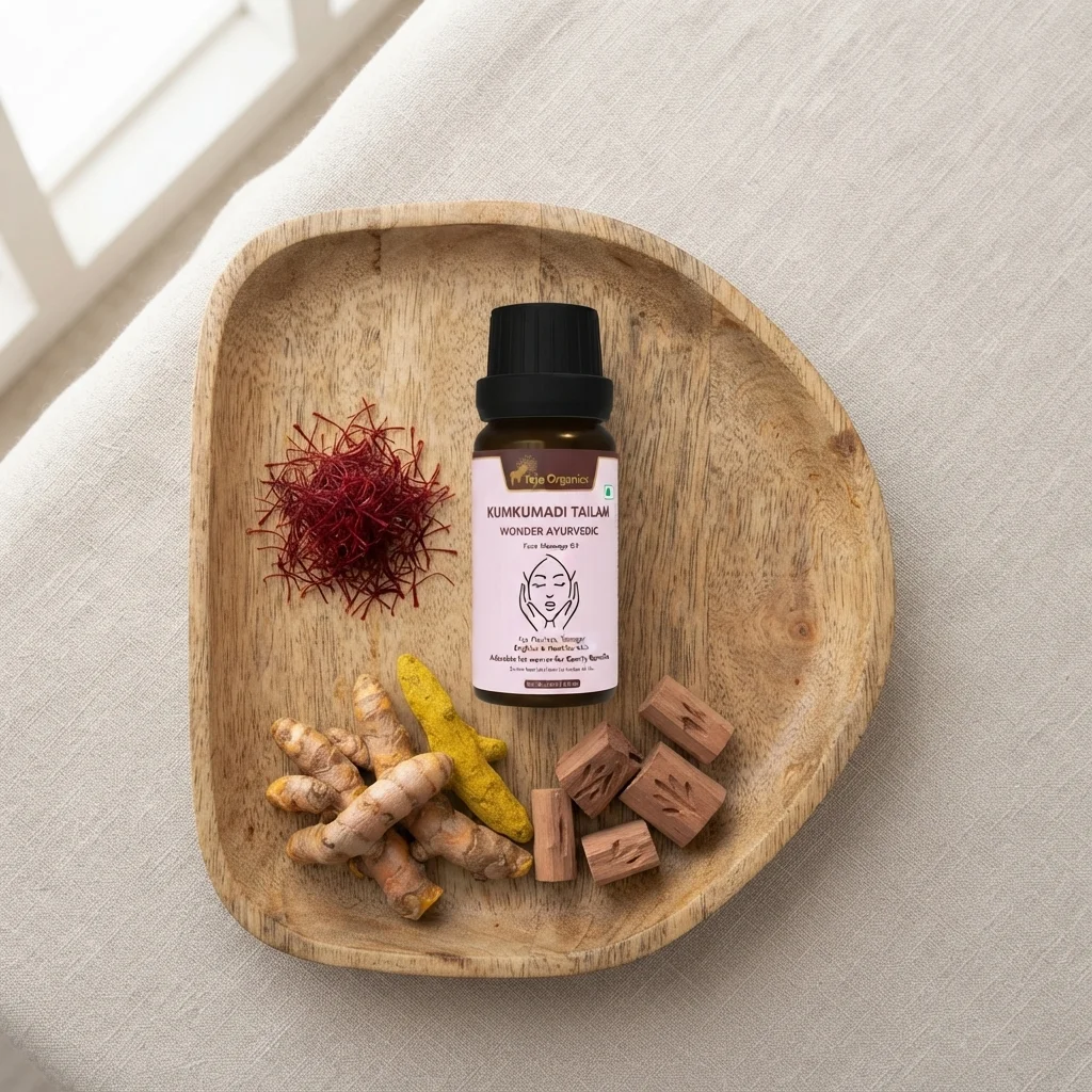 Kumkumadi Tailam 30ml | Saffron Infused Facial Oil | For Flawless, Younger Brighter & Healthier Skin | Skin Brightening Glow Face Oil | Pigmentation Care, Anti-Ageing |  | No Parabens, No Mineral Oil