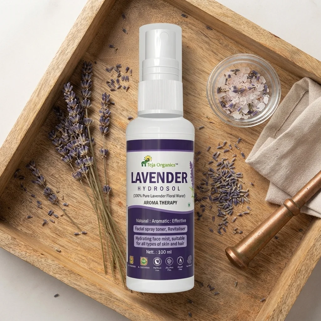 Lavender Hydrosol 100ml | 100% Pure Lavender Floral Water | Facial & Hair Spray | Toner | Revitaliser | Eco-friendly