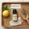 Lemon Essential Oil 15ml | Fresh and energizing | Ideal for boosting mood, refreshing spaces | Skincare | Hair care | Massage, Diffuser,  Natural Deodorizer, Gives Respiratory Support / Natural Disinfectant | Removes stains, Insect Repellent | Home wellness products