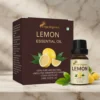 Lemon Essential Oil 15ml | Fresh and energizing | Ideal for boosting mood, refreshing spaces | Skincare | Hair care | Massage, Diffuser,  Natural Deodorizer, Gives Respiratory Support / Natural Disinfectant | Removes stains, Insect Repellent | Home wellness products