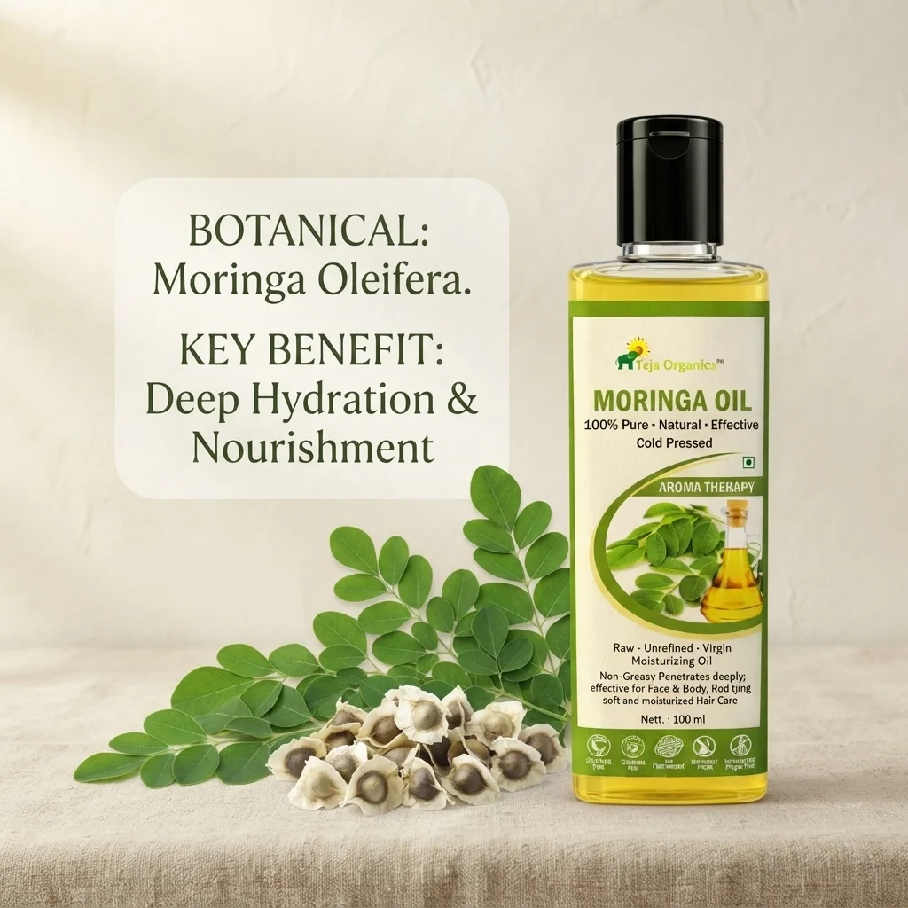 Moringa Oil | Cold-pressed Unrefined | Can be used for both internally and externally