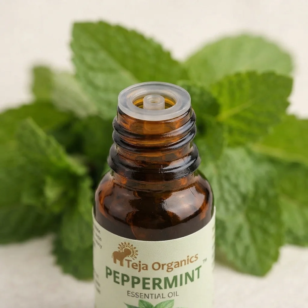 Peppermint Essential Oil 15ml | 100% Pure Natural Oil | Uplifting minty fragrance | Strong Cooling Effect | Provides instant freshness & relief | Energizing and Soothing | Skin care  | Hair care | Steam inhalation | Diffuser | Aromatherapy | Home Wellness Products