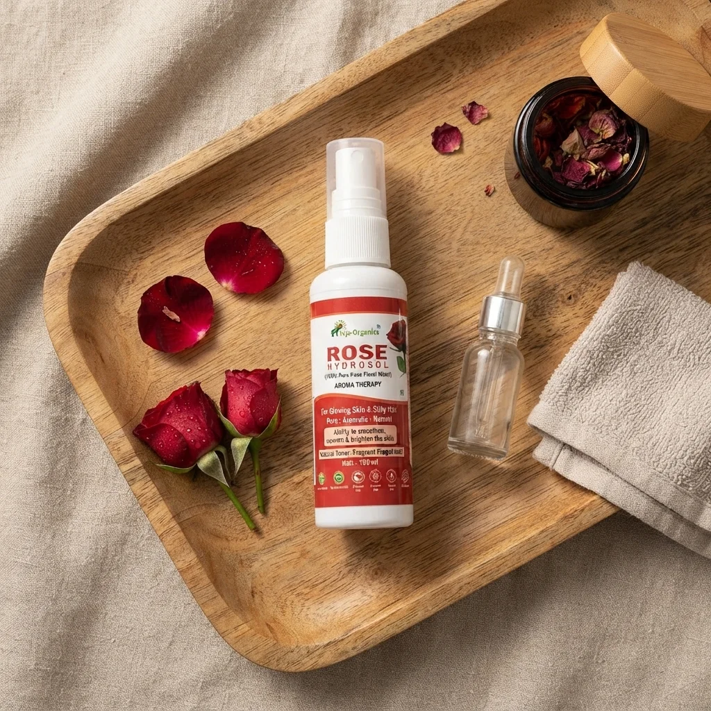 Rose Hydrosol 100ml | 100% Pure Rose Floral Water | FutFragrant Facial mist | Glowing Skin & Silky Hair |  Natural Toner