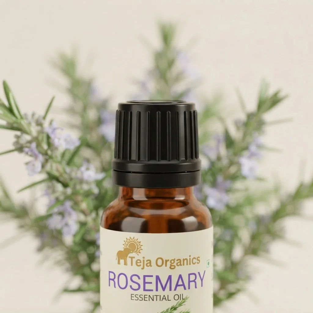 Rosemary Essential Oil 15ml | Fresh, Slightly woody medicinal scent | Hair strengthening | Scalp-stimulating | Support healthy hair growth | Diffuser | Aromatherapy