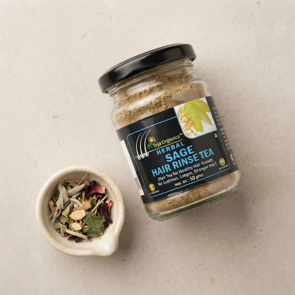 Sage Hair Rinse 50g | Herbal Hair Care | Natural Hair Darkening & Scalp Care | Helps Reduce Premature Greying | Improve scalp condition | Adds Shine |  No Chemicals