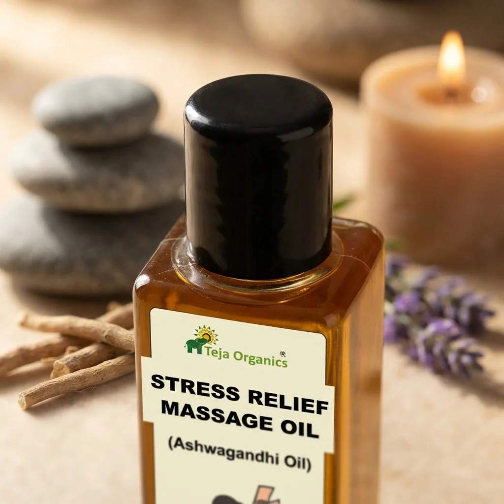 stress-relief-massage-oil-100ml-gallery1-candidate-1786039352 Stress Relief Massage Oil 100ml | Stress buster | Unwinding | Calming, Soothing, Relaxing | Reduces anxiety | Supports Sleep Quality | Relief from Vata disorders | Best for evening or bedtime massage