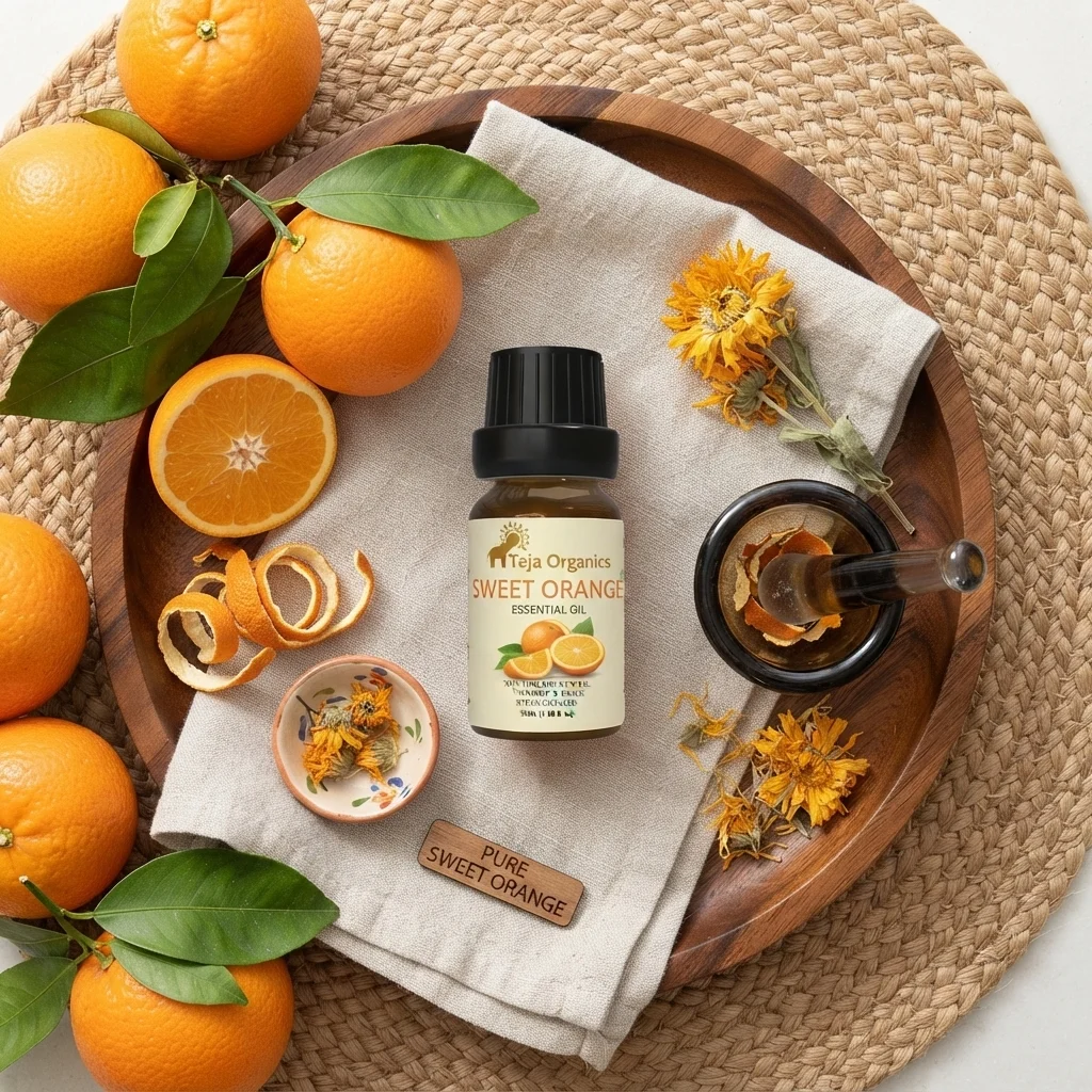 sweetorange-eo-gallery3-candidate-1786017467 Sweet Orange Essential Oil 15ml | Juicy, citrusy, sweet aroma | Skin/face/nail/hair care | Moisturizing, Nourishing, Reduce dark spots, Reduce acne, Spot acne treatment, Anti-ageing | Aromatherapy