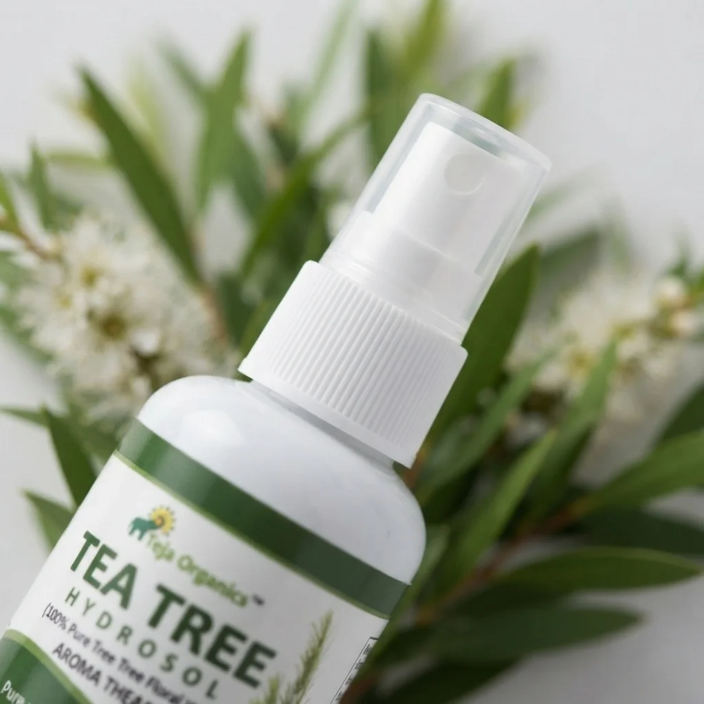 tea-tree-hydrosol-100ml-100-gallery1-candidate-1786022171 Tea Tree Hydrosol 100ml | 100% Pure Floral Water | Facial & Hair Spray | Natrural cleanser for Acne, Pimple-Prone skin | Chemical Free & Alcohol Free